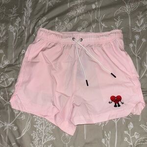 Official Un Verano Sin Ti Bad Bunny Merch - Blush Pink Shorts NWT